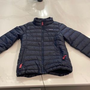Patagonia kids navy puffer jacket
